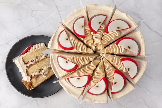 Caramel Apple Cake Slice