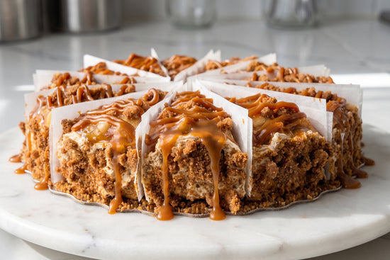 Caramel Apple Cheesecake Slice
