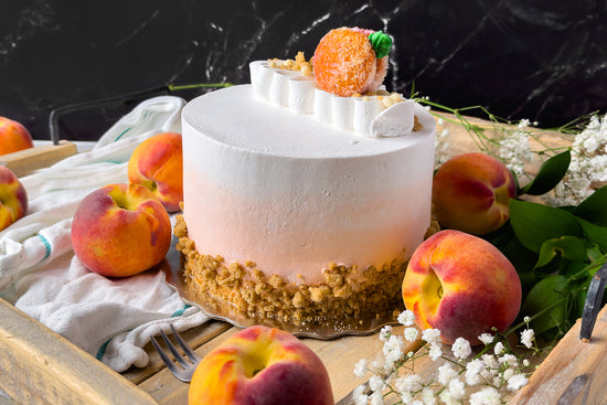 Cake of the Month: Peach Curmble Cake