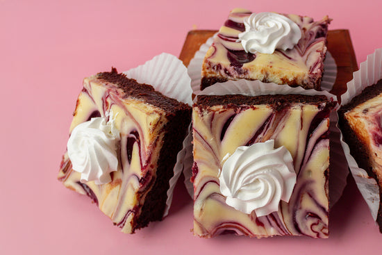 Raspberry Cheesecake Brownie Square