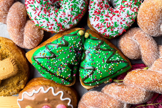 Pistachio Christmas Tree Donut