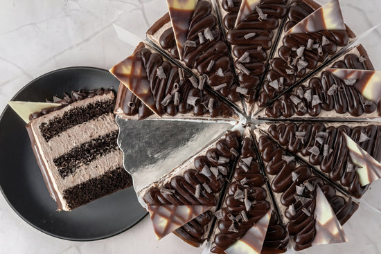 Chocolate Cream Cake Slice