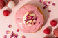 Lychee Raspberry Rose Donut