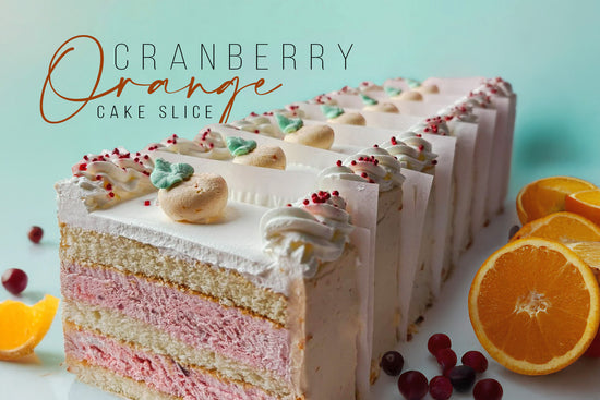 Cranberry Orange Cake Slice