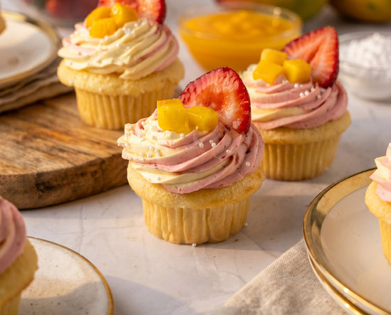 Cupcake of the Month: Strawberry Mango Sunset