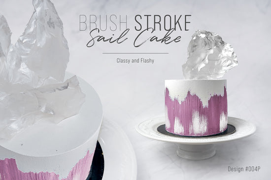 Brush Stroke Sail Cake