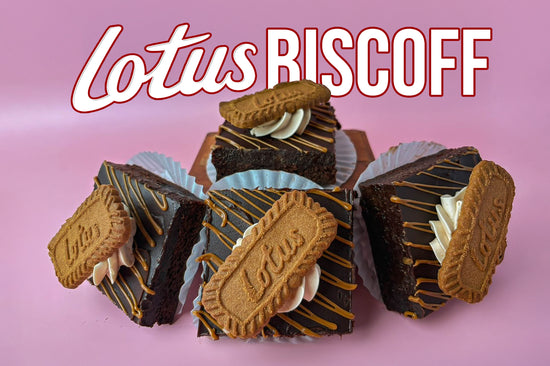 Lotus Biscoff Brownie Square