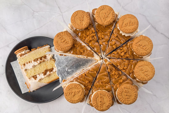 Lotus Biscoff Cake Slice