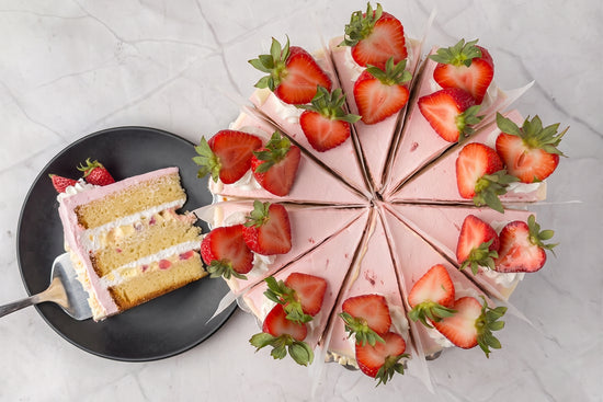 Strawberry Shortcake Cake Slice