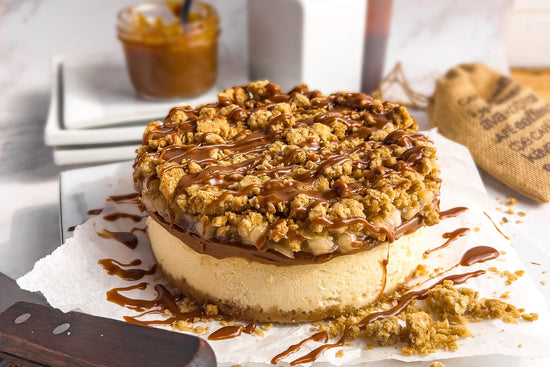 Caramel Apple Crisp Cheesecake