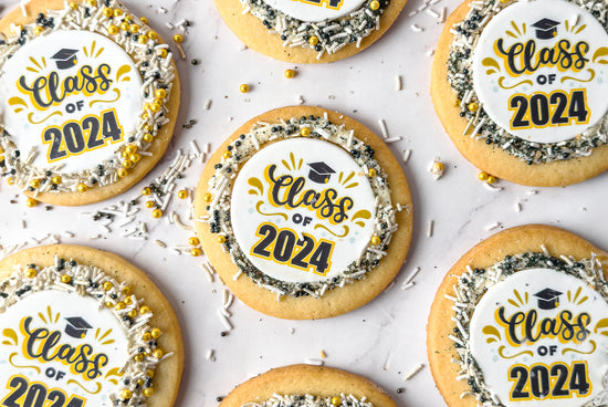 Graduation Cookies (Edible Image) 12 pack.