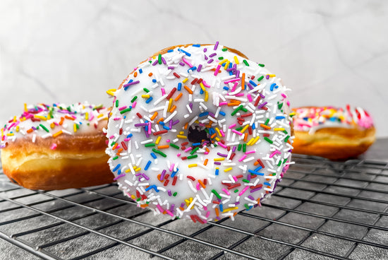 Vanilla Sprinkle Donut