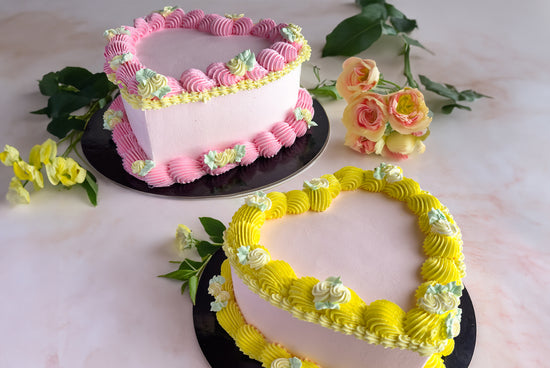 Mother's Day Heart Cake