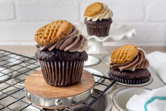 Peanut Butter Fudge Cupcakes