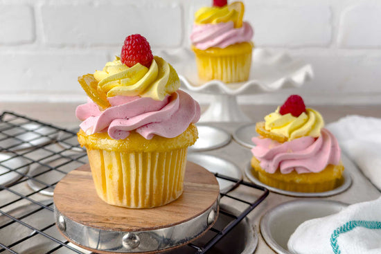 Lemon & Raspberry Cupcakes