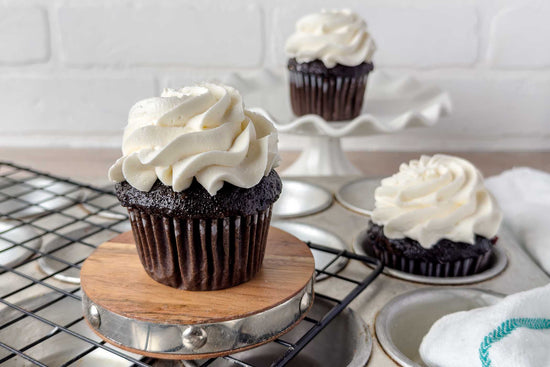 Chocolate Cake Vanilla Icing Cupcakes