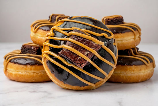 Peanut Butter Fudge Brownie Donut